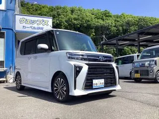 ダイハツタント届出済未使用車、ＬＥＤヘッドライト、ステアリングリモコン、スマートキー、ミラクルオープンドア。の画像