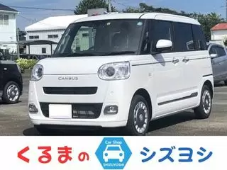 ダイハツムーヴキャンバス届出済未使用車 サポカー 障害物センサーの画像