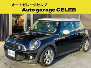 BMWMINI50カムデン　ＡＴ　社外マフラー　ＥＴＣ　ユピテル　レーザー探知機　電動格納ミラー　パワーウィンドウ　エアコン　盗難防止システム　シートカバー付き　キーレスエントリー　社外アルミホイールの画像