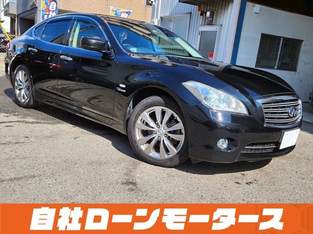 日産フーガハイブリッド/本革パッケージ/車検2年付/ACC等整備装備多数 - 国内