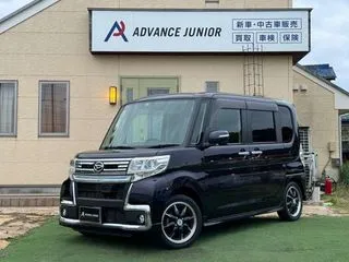 ダイハツタント純正8型ナビ　禁煙車　革調シートカバーの画像