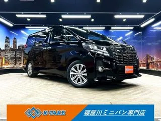 トヨタアルファード禁煙車 半革シ-ト 純正SDナビ 後席モニタ-の画像
