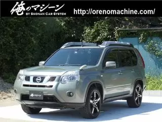 ニッサンエクストレイルサンルーフ ハイパールーフレール カーキ色の画像