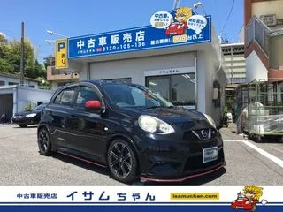 ニッサンマーチ5MT 1オーナー BLITZ車高調 ナビ AUX ETCの画像