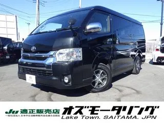 トヨタハイエースワゴンアルパインビックXナビ後席モニター禁煙車の画像