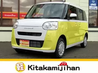 ダイハツムーヴキャンバス届出済未使用車 バックカメラ 軽減ブレーキの画像