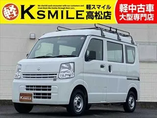 スズキエブリイバン両側スライドドア・ルーフキャリア付きの画像