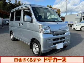 ダイハツハイゼットカーゴ保証1年/修復無/4WD/ターボ/記録簿/ナビ/TVの画像