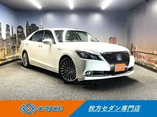 トヨタクラウンマジェスタ禁煙車 ベージュ本革 メーカーHDDナビ  ETCの画像