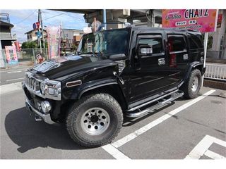 ハマーH2フルタイム4WD SR 黒本革の画像