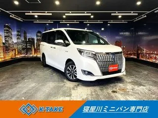 トヨタエスクァイア禁煙車　後期型　黒本革　純正SDナビの画像