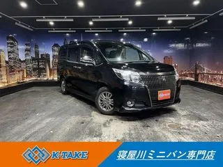 トヨタエスクァイア禁煙車 両側パワスラ 黒本革 純正ナビ ETCの画像