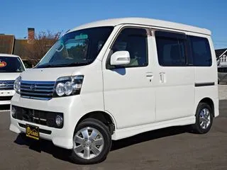 ダイハツアトレーワゴン車検2年 禁煙車 ターボ ナビ TV USB 左電動の画像