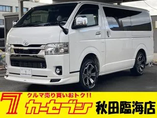 トヨタハイエースバンモデリスタエアロ　ベッドキッド　社外ナビの画像