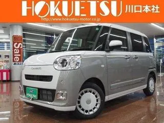 ダイハツムーヴキャンバス届出済み未使用車10型スタイリッシュナビの画像