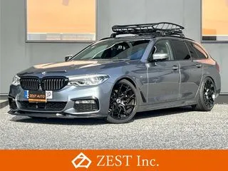 BMW5シリーズツーリングワンオフマフラー ダウンサス HREホイールの画像