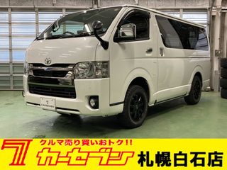 トヨタハイエースバン11型ナビ 12型後席モニター ベッドキットの画像