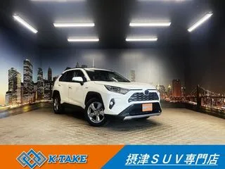 トヨタRAV4禁煙車 4WD 黒革 純正9インチナビ フルセグの画像