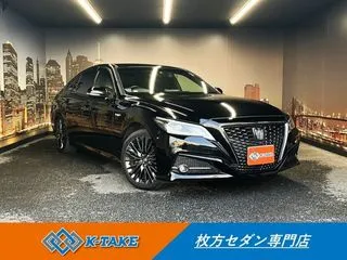 トヨタクラウントヨタセーフティセンス 禁煙車 黒半革 ETCの画像