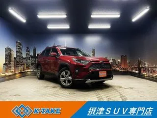 トヨタRAV4禁煙車 黒革 4WD 純正9インチナビ フルセグの画像