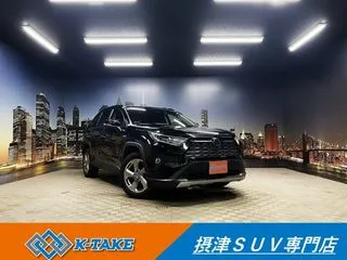 トヨタRAV4禁煙車 黒革 4WD 純正9インチナビ フルセグの画像