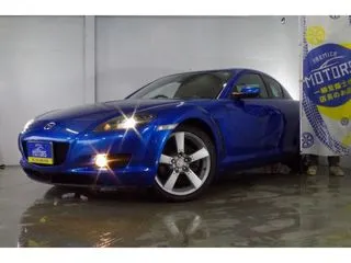 マツダRX-8ロータリー/6MT/車高調/純正ナビの画像