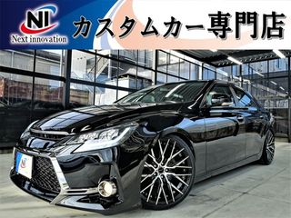 トヨタマークX新品車高調/新品19AW/新品黒革調/Bluetoothの画像