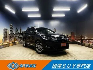 トヨタハリアー禁煙車 プリクラ 4WD 純正ナビ ベ-ジュ半革の画像