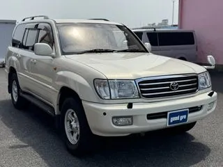トヨタランドクルーザー100バンサンルーフ/シートヒーター/4WD/ETCの画像