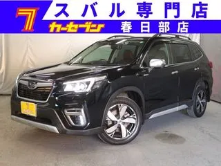 スバルフォレスター革シ-トル-フレ-ル自動バックドア8型ナビの画像