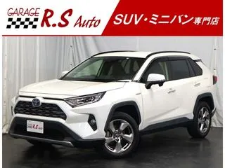 トヨタRAV4黒革 9型TVナビ Bカメラ 4WD ルーフレールの画像