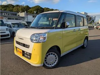 ダイハツムーヴキャンバス届出済未使用車　衝突軽減ブレーキ　禁煙車の画像