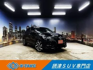 ホンダヴェゼル禁煙車 黒半革 社外ナビ パドルシフト ETCの画像