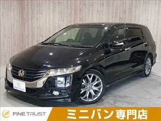 ホンダオデッセイ禁煙車 全方位カメラ ハーフレザーシートの画像