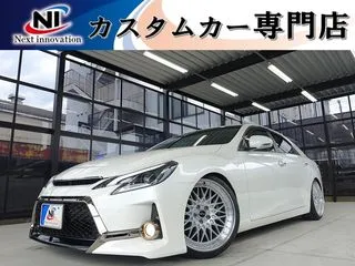 トヨタマークX新品車高調新19AW新ライト新テール新黒革調の画像