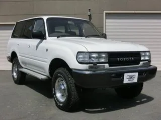 トヨタランドクルーザー80バンナロー仕様・前後デフロック・外マフラーの画像