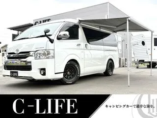 トヨタハイエースワゴンFFヒーター　サイドオーニングの画像