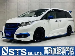 ホンダオデッセイブルー塗装エアロ　RS-S車高調　RAYS19AWの画像