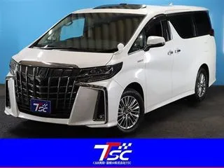 トヨタアルファードサンルーフ3眼LED後席モニター禁煙の画像
