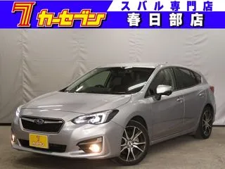 スバルインプレッサスポーツ黒革シ-ト 純正8型ナビ サイドビュ-カメラの画像
