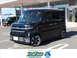 スズキスペーシア届出済未使用車　全方位ナビ　衝突軽減の画像